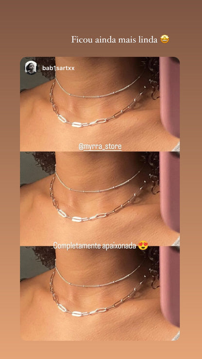 Choker corrente cartier larga fino